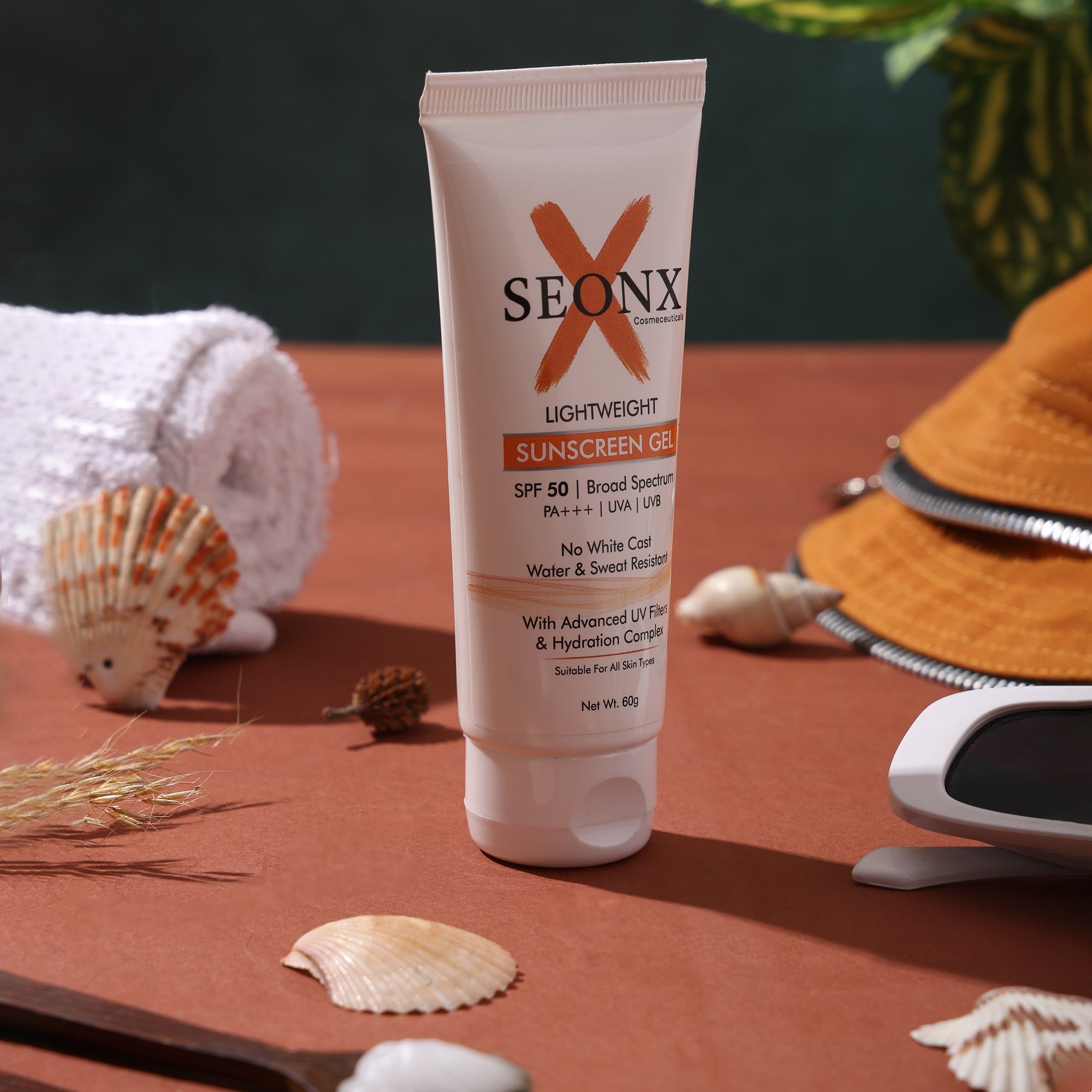 Sunscreen Gel SPF 50 PA+++ | Lightweight Oil-Free Face Sunscreen | Broad Spectrum UVA UVB Protection | Daily Use for All Skin Types | Non-Greasy Texture 60g
