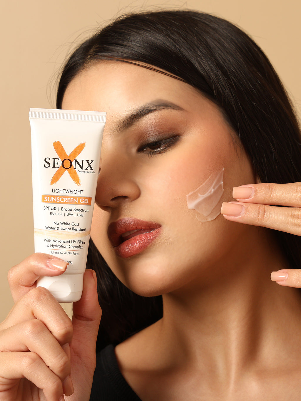 Sunscreen Gel SPF 50 PA+++ | Lightweight Oil-Free Face Sunscreen | Broad Spectrum UVA UVB Protection | Daily Use for All Skin Types | Non-Greasy Texture 60g