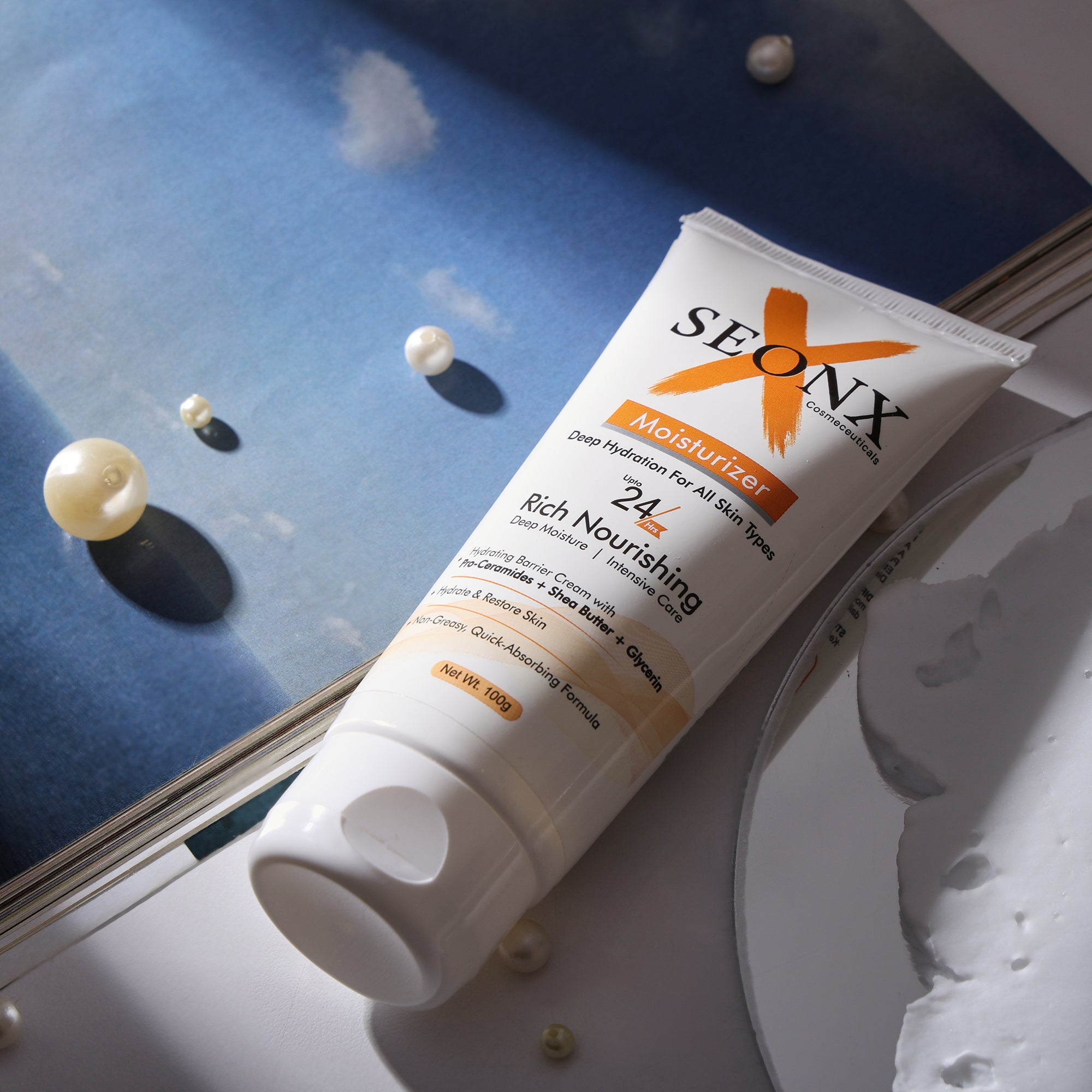 Moisturizer Cream 100g | Hydrating Face Moisturizer with Pro-Ceramides, Shea Butter & Glycerin | Lightweight Daily Use Cream for All Skin Types