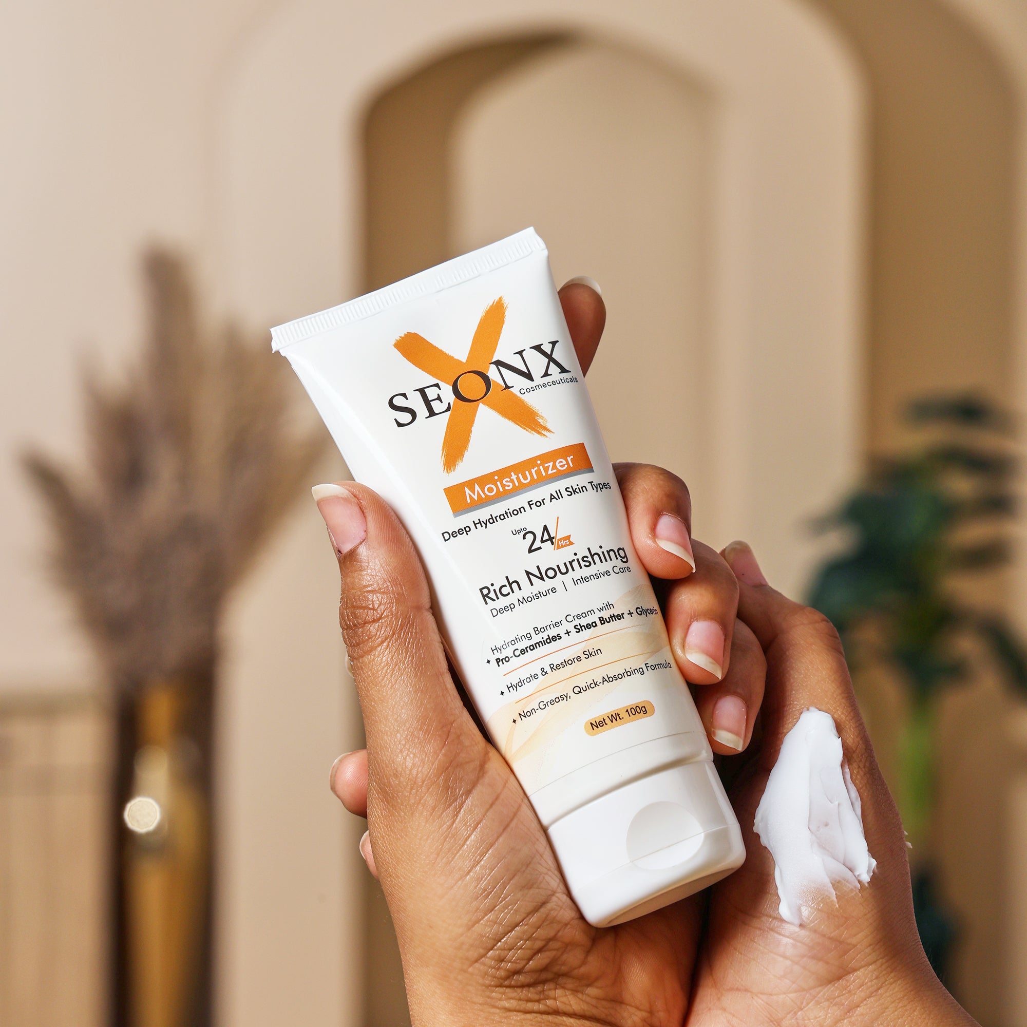 Moisturizer Cream 100g | Hydrating Face Moisturizer with Pro-Ceramides, Shea Butter & Glycerin | Lightweight Daily Use Cream for All Skin Types