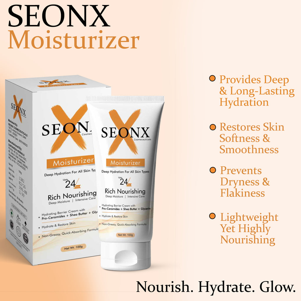 Moisturizer Cream 100g | Hydrating Face Moisturizer with Pro-Ceramides, Shea Butter & Glycerin | Lightweight Daily Use Cream for All Skin Types