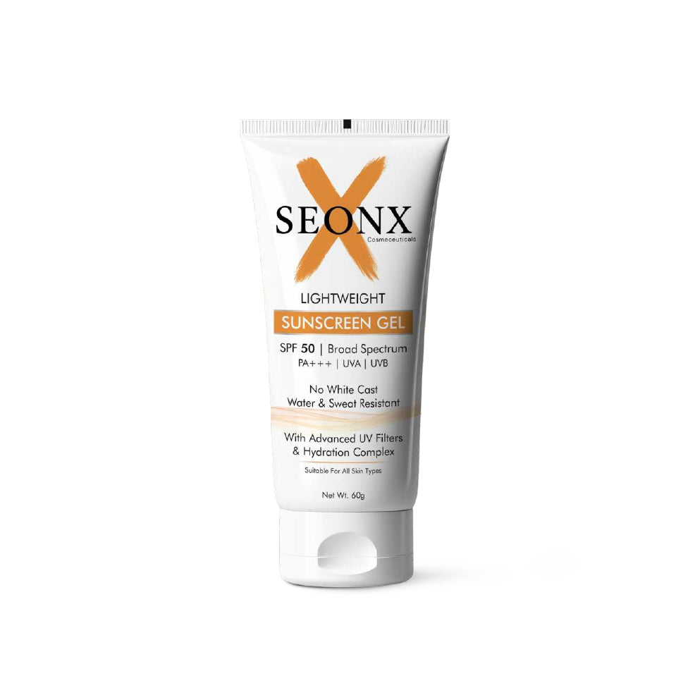 Sunscreen Gel SPF 50 PA+++ | Lightweight Oil-Free Face Sunscreen | Broad Spectrum UVA UVB Protection | Daily Use for All Skin Types | Non-Greasy Texture 60g